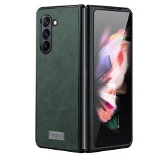 SULADA - SULADA Galaxy Z Fold5 Fodral KonstL&auml;der Gr&ouml;n