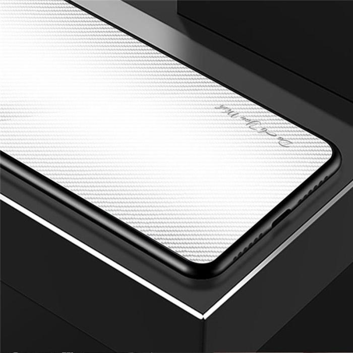 OEM - Mobilskal för Samsung Galaxy S26 Kolfibertextur TPU + Härdat glas - Svart