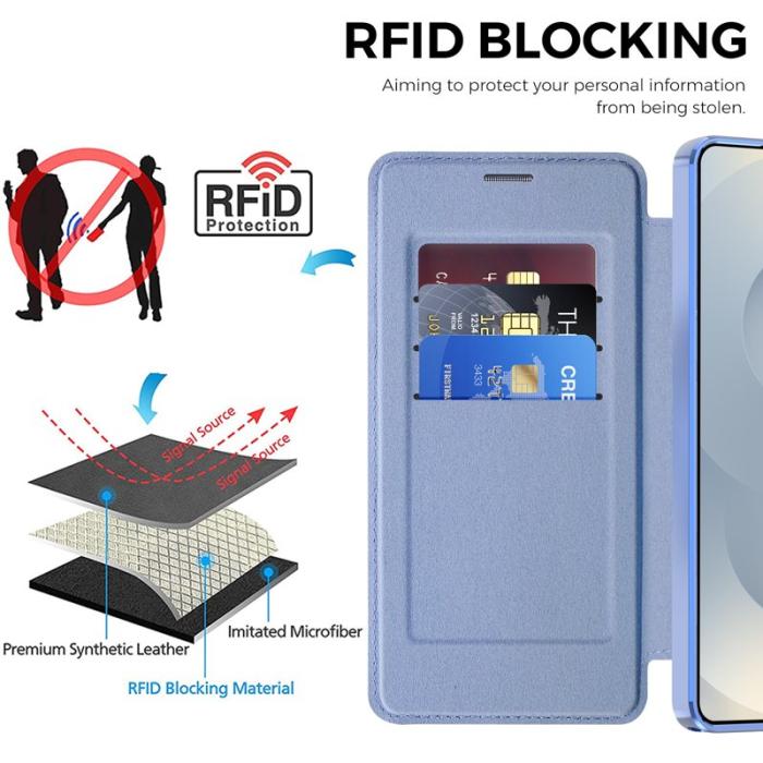 OEM - Mobilskal för Samsung Galaxy S26 Ultra Magnetiskt RFID - Blå