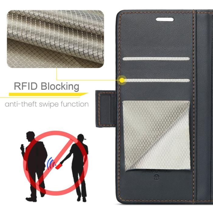 Caseme - CASEME 023 Xiaomi 14 Plånboksfodral Konstläder RFID Svart