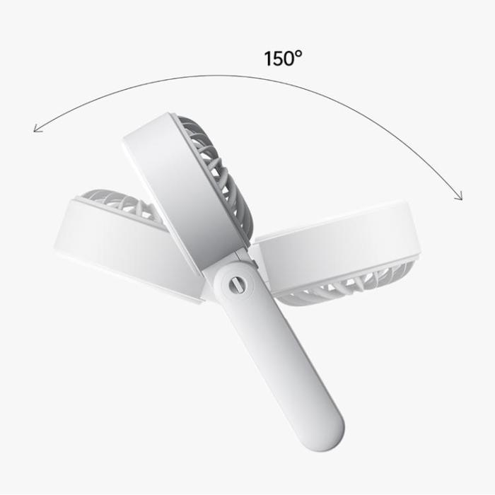 Jisulife - Jisulife Bärbar USB Handfläkt 3600 mAh Fan Life7 - Grå