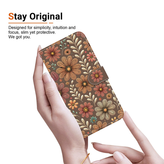 A-One Brand - Sony Xperia 10 VII Plånboksfodral Pattern Printing - Blossom