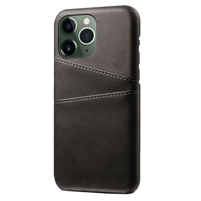 OEM - iPhone 14 Pro Skal Korthållare PU Läder - Svart