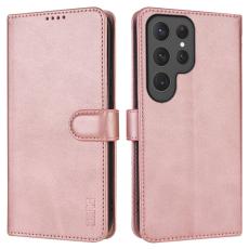 AZNS - AZNS Samsung Galaxy S25 Ultra Pl&aring;nboksfodral Konstl&auml;der - Ros&eacute;guld