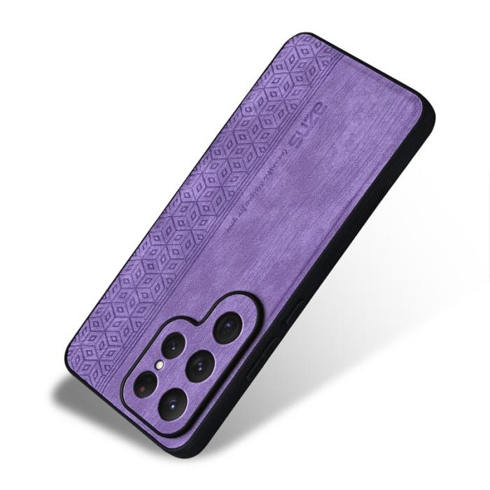 AZNS - AZNS Samsung Galaxy S25 Ultra Fodral KonstLäder - Lila