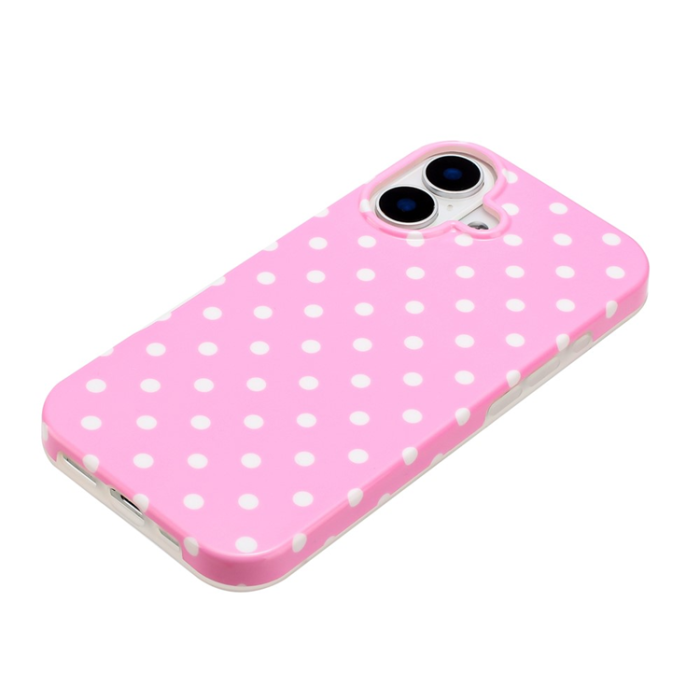 A-One Brand - iPhone 17 Mobilskal Dot Design Imd Tpu - Rosa