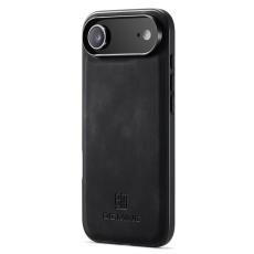 DG.MING - DG.MING Mobilskal till iPhone Air PU L&auml;der Hybrid - Svart