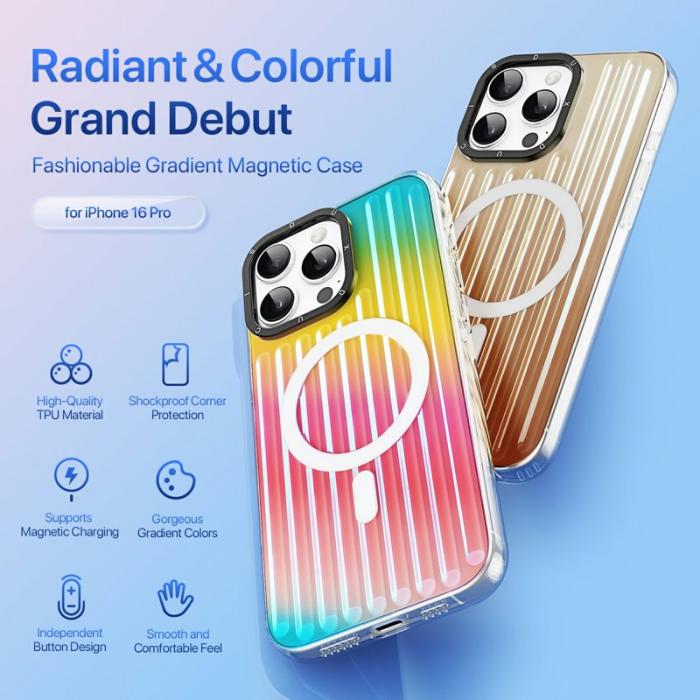 Dux Ducis - DUX DUCIS Zest Series iPhone 16 Pro Fodral - Gradient TPU - Färgglad