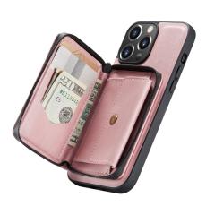 JEEHOOD - JEEHOOD 2-i-1 Hybrid Mobilskal med f&ouml;r iPhone 13 Pro - Rosa