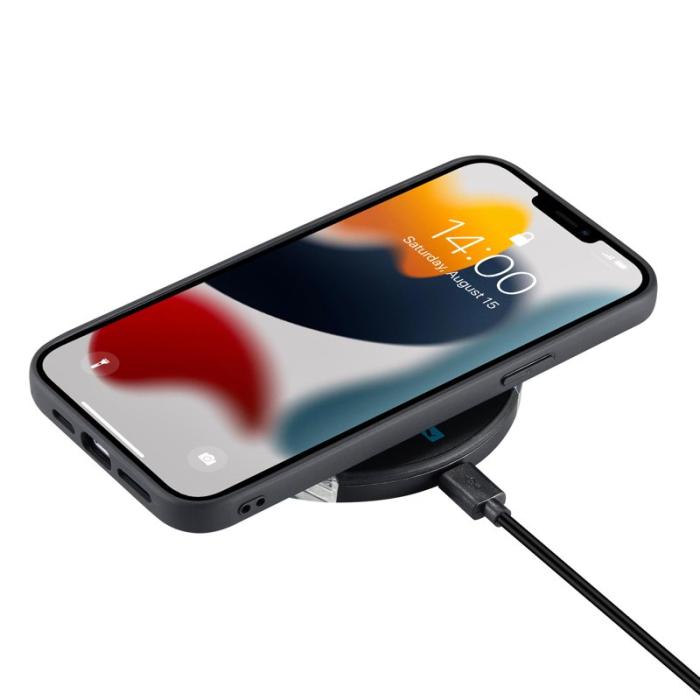 JEEHOOD - JEEHOOD 2-i-1 Hybrid Mobilskal med för iPhone 13 Pro - Brun