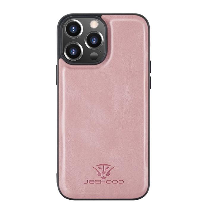 JEEHOOD - JEEHOOD 2-i-1 Hybrid Mobilskal med för iPhone 13 Pro - Rosa