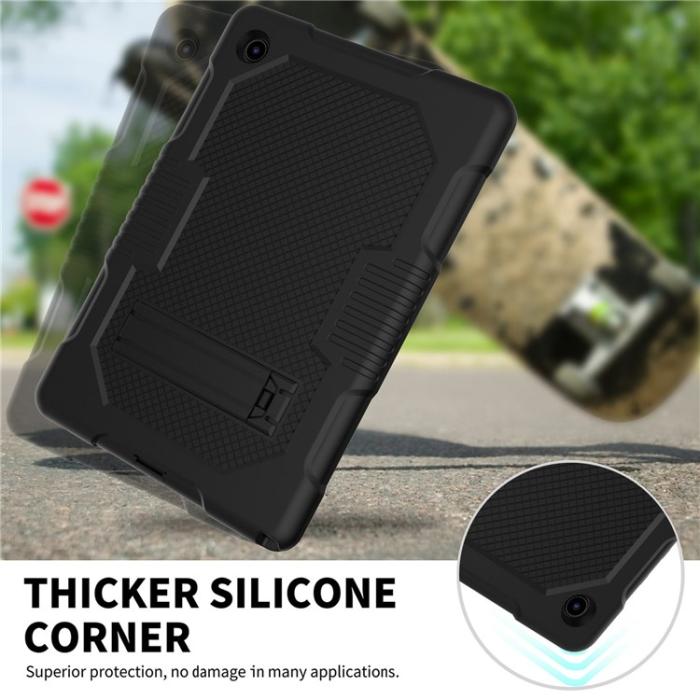 A-One Brand - Galaxy Tab A8 10.5 (2021) Skal Robot B2 Kickstand - Svart