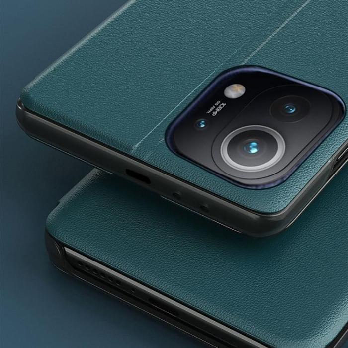 UTGATT1 - Eco Leather View Fodral Xiaomi Mi 11 - Röd