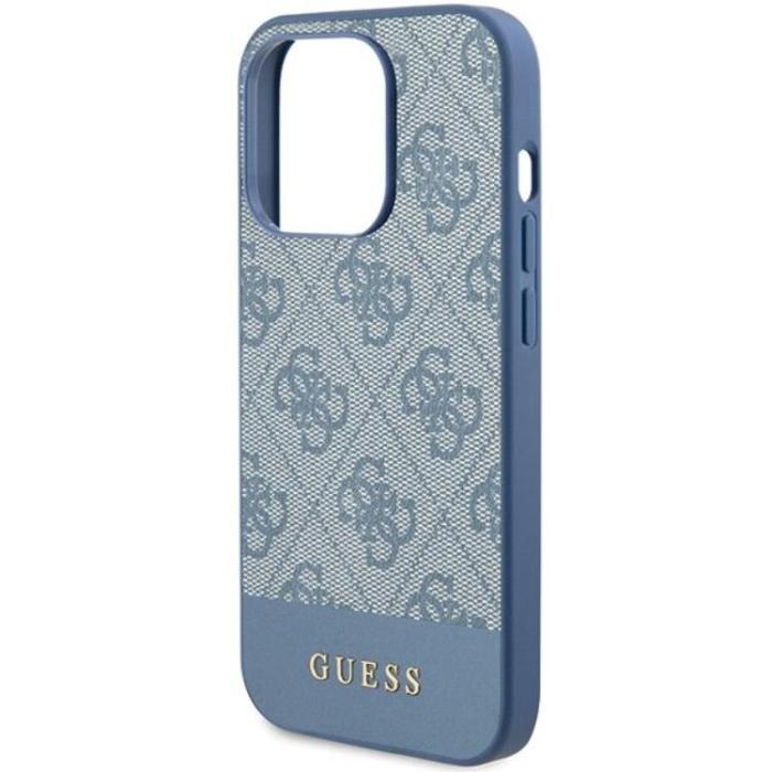 Guess - Guess iPhone 15 Pro Mobilskal Stripe Collection - Blå