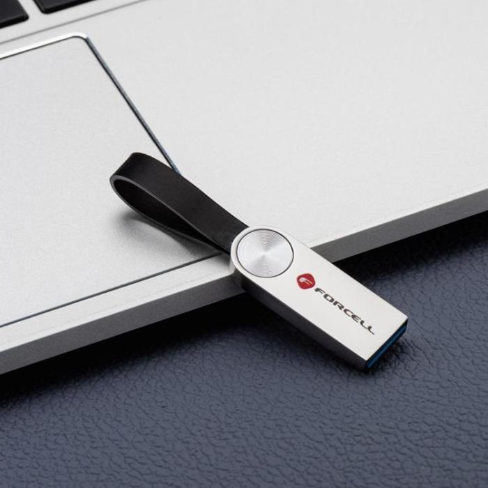 Forcell - Forcell Pendrive 32GB USB 3.2 Gen 1 USB-A F-Data Metal - Silver