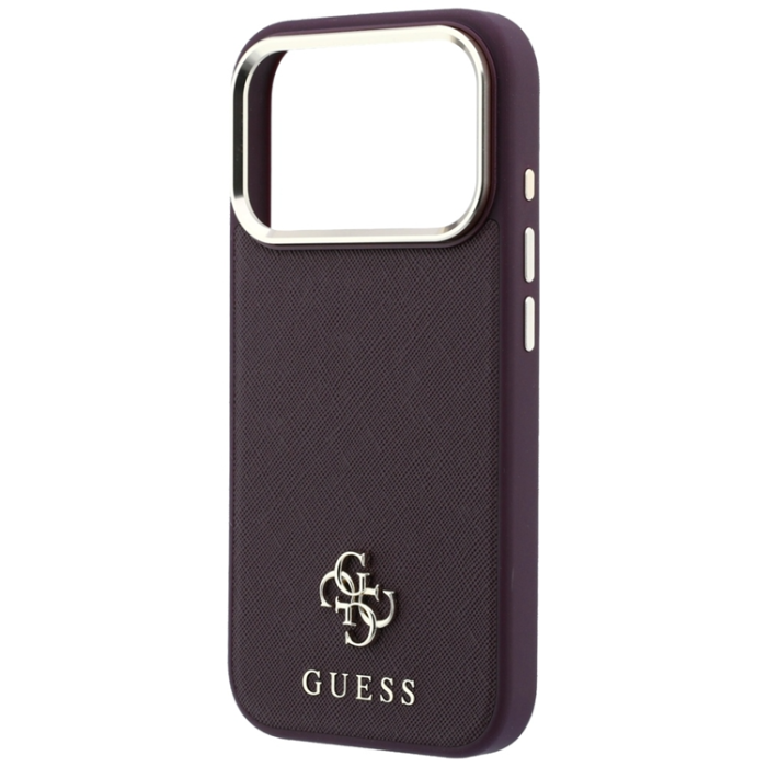 Guess - Guess Mobilskal För iPhone 18 Pro Max/17 Pro Max Magsafe Saffiano Small 4G Logo