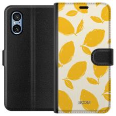 Gustaf - Pl&aring;nboksfodral till Sony Xperia 5 V med Lemon Breeze