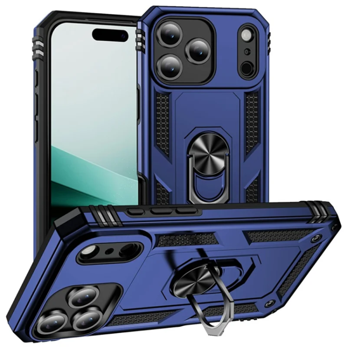 A-One Brand - iPhone 17 Pro Max Mobilskal med Kickstand - Blå
