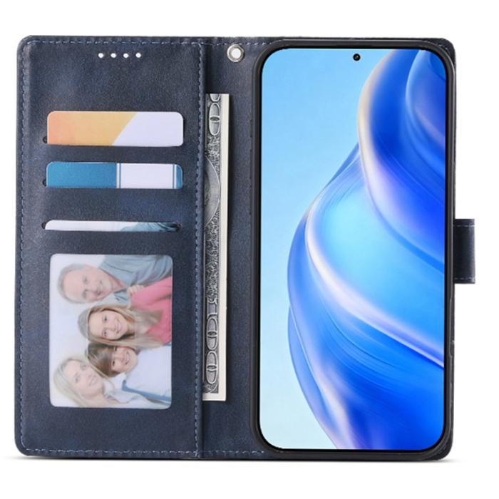 OEM - Samsung Galaxy S26 Fodral Ställ PU Läder Flip Skydd - Blå