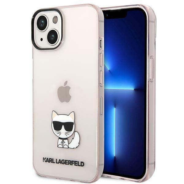 Karl Lagerfeld iPhone 14 Plus Skal Transparent Choupette Body - Rosa | 2353 | AlltMobil