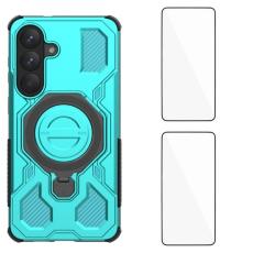 WANLONFENG - WANLONFENG Samsung Galaxy S26 Skal PC TPU KJ Series - Gr&ouml;n