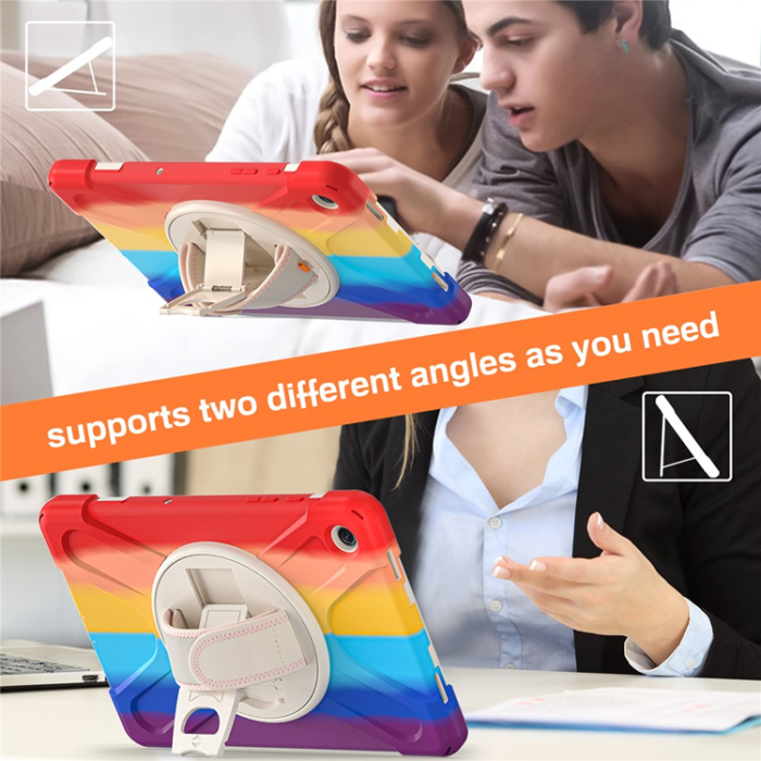 A-One Brand - Galaxy Tab A9 Plus Mobilskal Silikon Rotary Kickstand