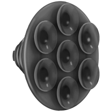 PopSockets - PopSockets PopTop Translucent Suck-Up Mobilgrip och Stativ - Svart