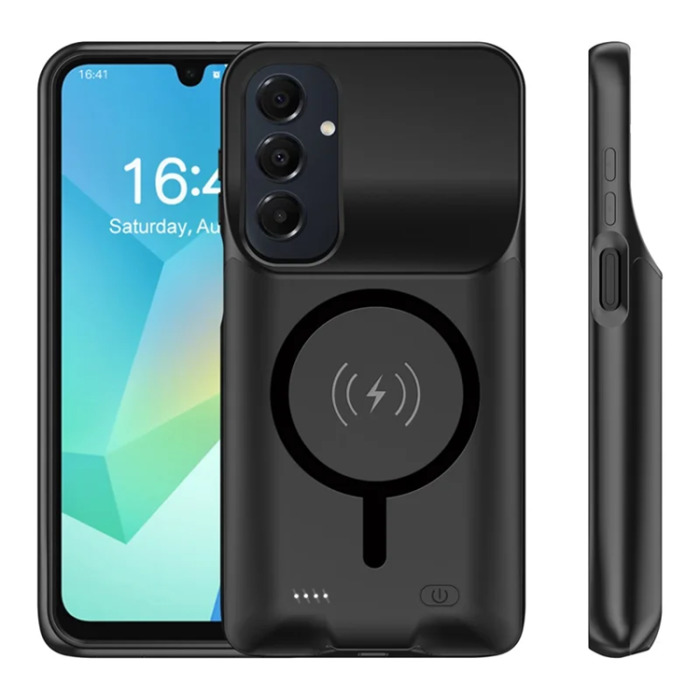 A-One Brand - Galaxy A16 5G Batteriskal Magsafe 6000mAh E10S - Svart