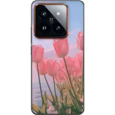 Gustaf - Mobilskal till Xiaomi 14 Pro med Rosa Tulpaner