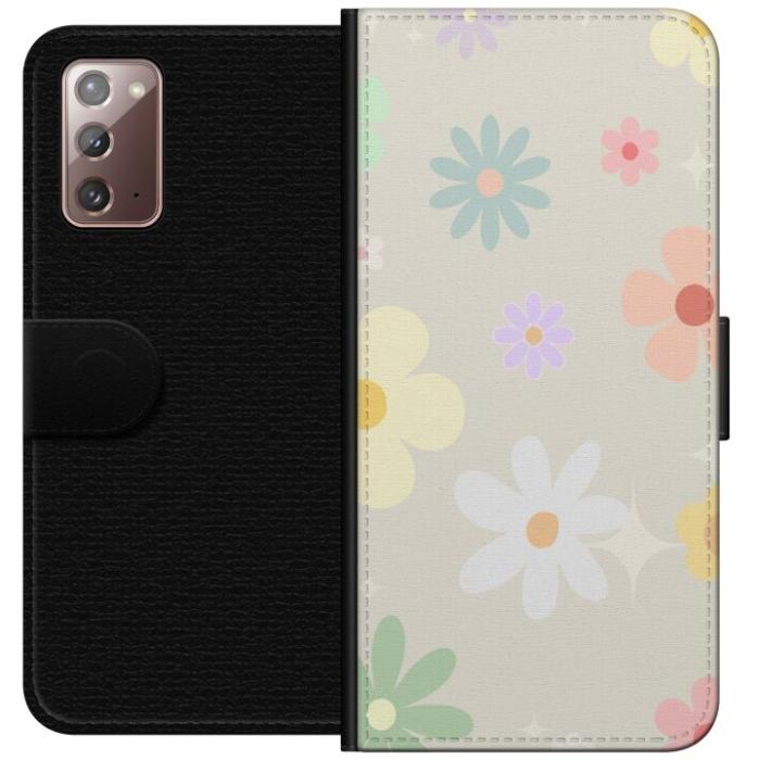 iSecrets - Plånboksfodral till Samsung Galaxy Note20 med fejdande blommor