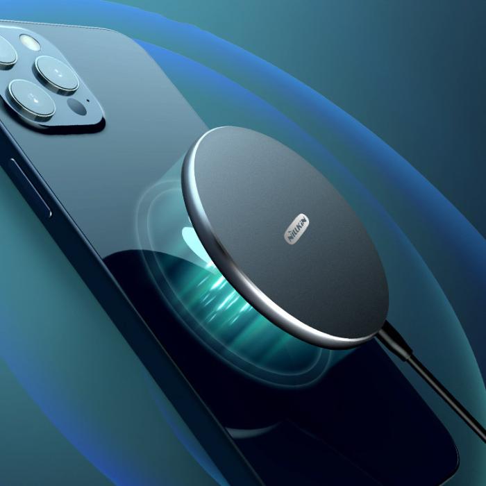 UTGATT1 - Nillkin Magsafe MagSlim Qi Trådlös Laddare iPhone 10W - Svart