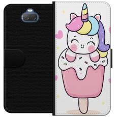 iSecrets - Plånboksfodral till Sony Xperia 10 Plus med Glad enhörning