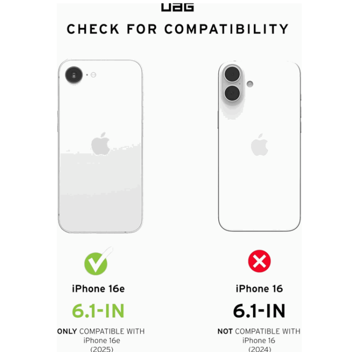 UAG - UAG iPhone 16e Mobilskal MagSafe Essential Armor - Molnblå