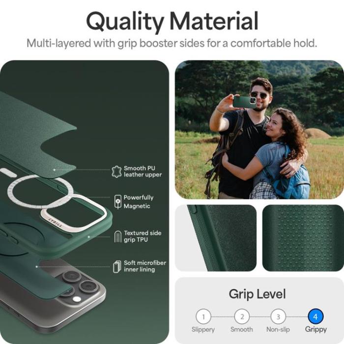 Spigen - Spigen iPhone 16 Pro Max Mobilskal MagSafe Cyrill Kajuk - Frost Grön