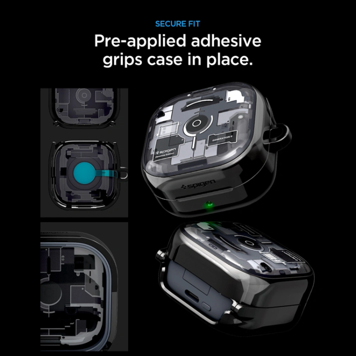 Spigen - Spigen Skal För Galaxy Buds 4/4 Pro Ultra Hybrid - Zero One Svart