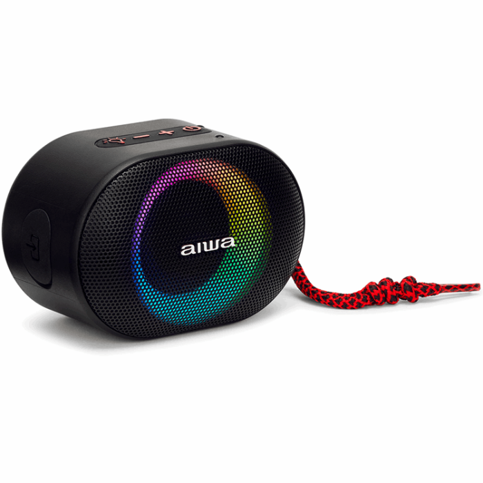 AIWA - AIWA Bluetooth-Högtalare IPX6 RGB Belysning - Röd
