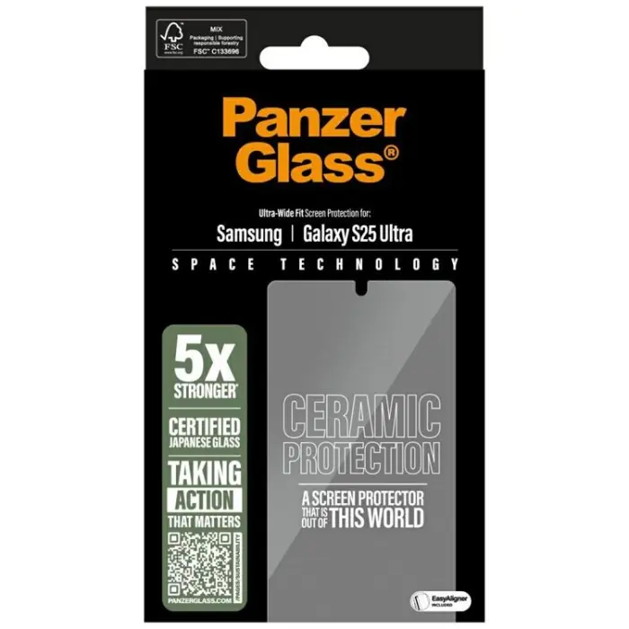 PanzerGlass - PanzerGlass Galaxy S25 Ultra Härdat Glas Skärmskydd Keramisk Ultra-Wide Fit