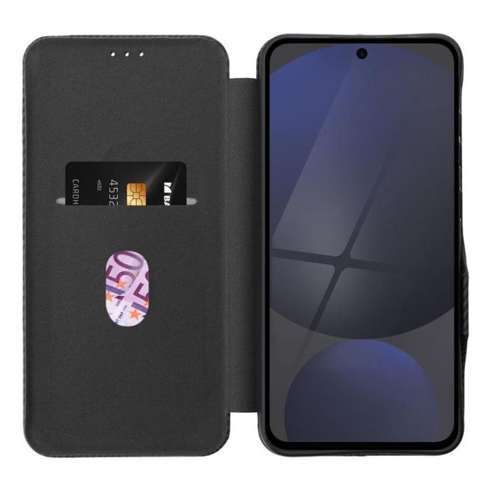 OEM - Galaxy S25 Plånboksfodral Folio Side Magnet - Svart