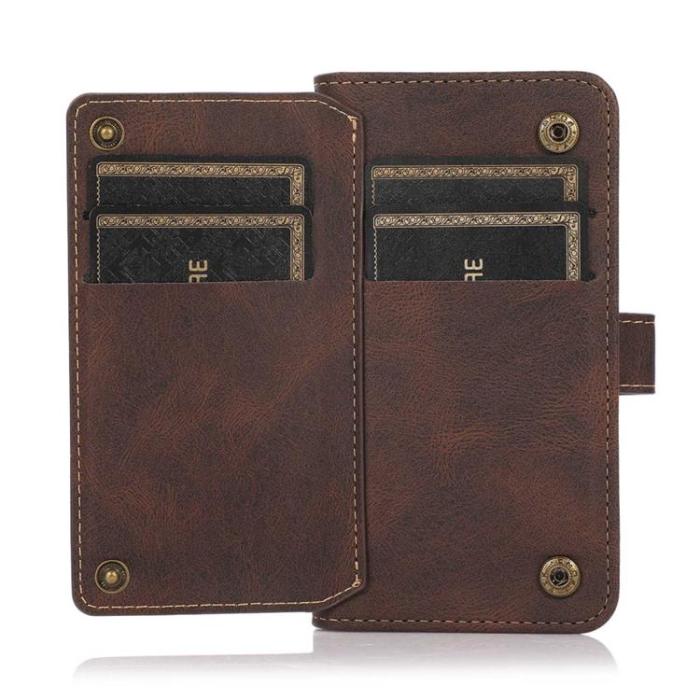 OEM - iPhone 14 Plus Plånboksfodral Flip - Coffee