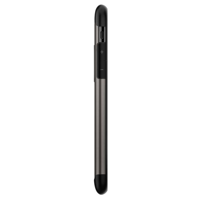 UTGATT4 - SPIGEN Slim Armor Skal till iPhone XS / X - Gunmetal