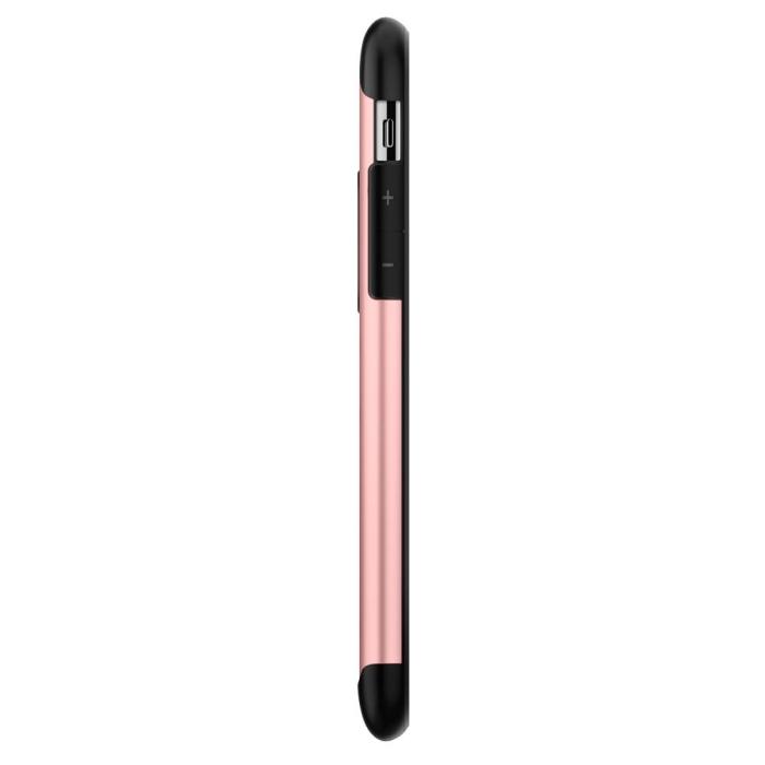 UTGATT4 - SPIGEN Slim Armor Skal till iPhone XS / X - Rose Gold
