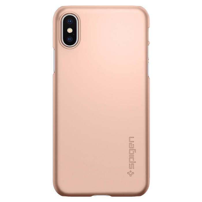 UTGATT4 - Spigen Thin Fit Skal till iPhone XS / X - Blush Gold