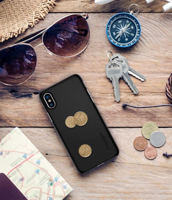 UTGATT5 - Spigen Thin Fit Skal till iPhone X - Svart