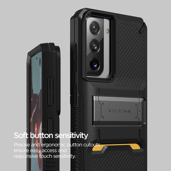 VERUS - VRS DESIGN - Damda QuickStand Skal Samsung Galaxy S21 Plus- Svart