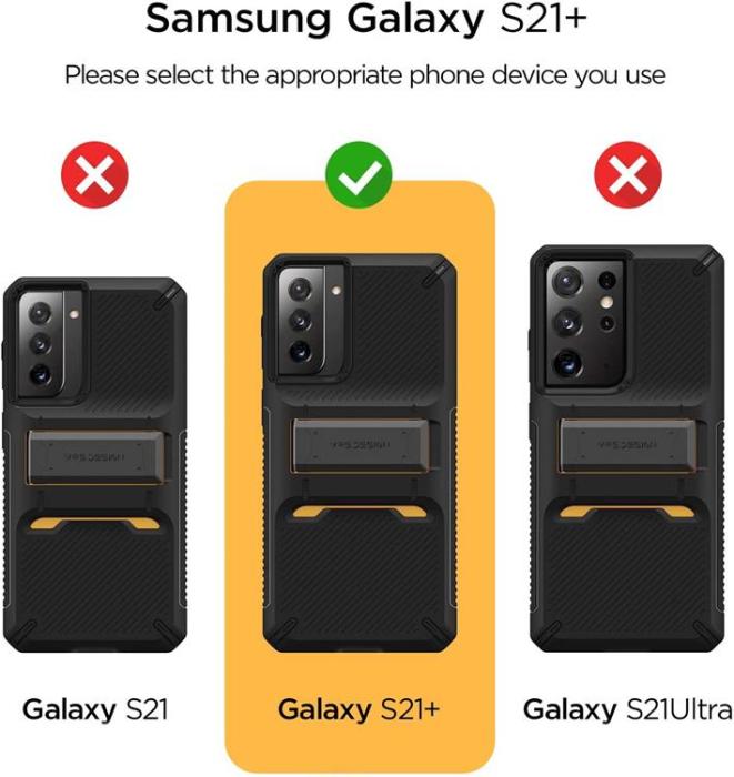 VERUS - VRS DESIGN - Damda QuickStand Skal Samsung Galaxy S21 Plus- Svart