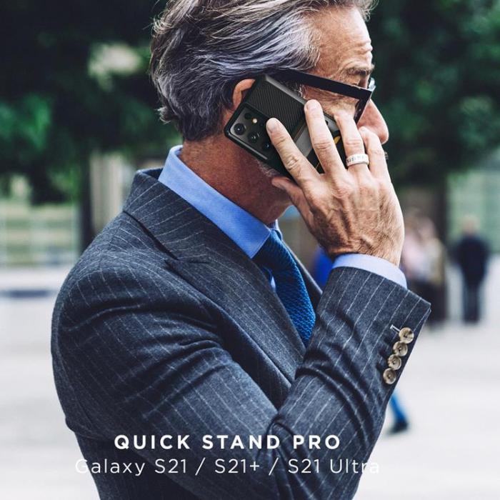 VERUS - VRS DESIGN - Damda QuickStand Skal Samsung Galaxy S21 Plus- Svart