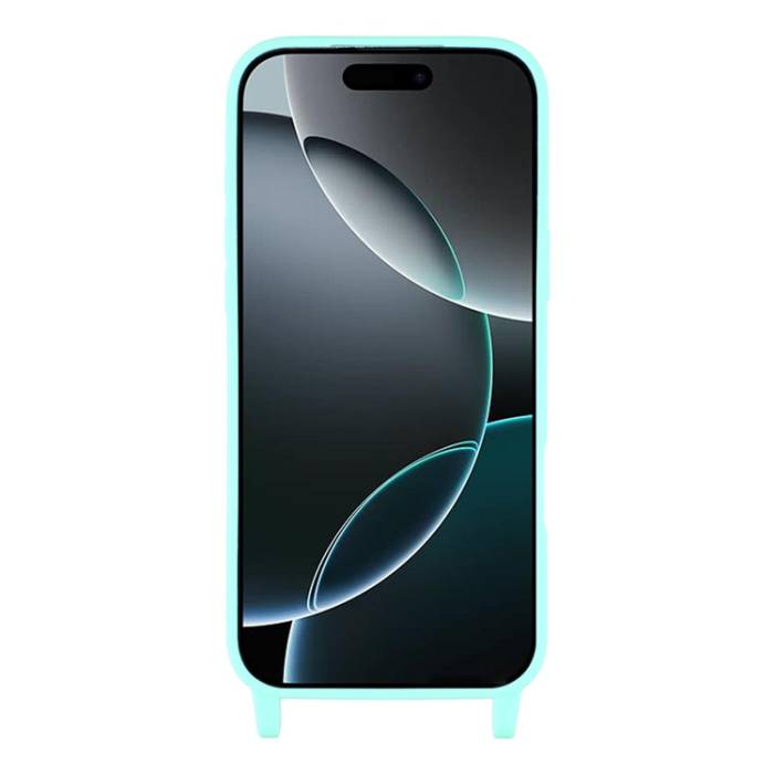 A-One Brand - iPhone 17 Pro Max Mobilskal TPU med Hål för Rem - Mintgrön