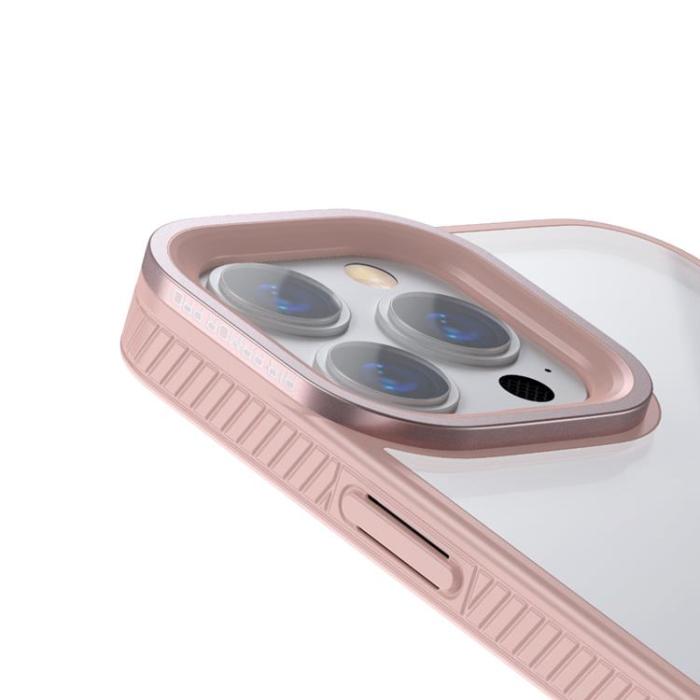 BASEUS - Baseus Crystal Skal iPhone 13 Pro - Rosa