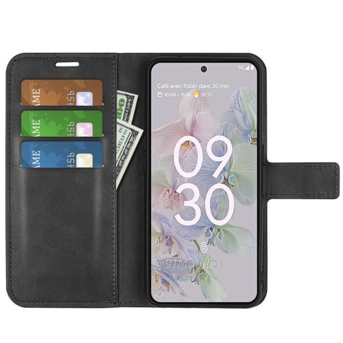 A-One Brand - Google Pixel 6a Plånboksfodral Magnetic Folio Flip - Svart