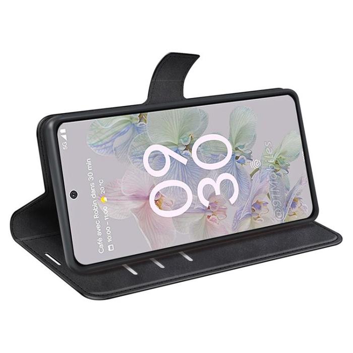 A-One Brand - Google Pixel 6a Plånboksfodral Magnetic Folio Flip - Svart